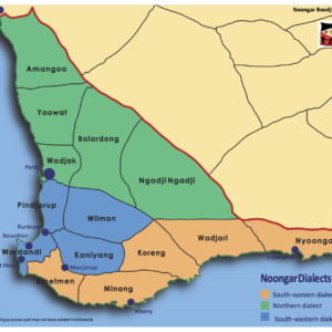 Noongar Map Acrylic Plaque