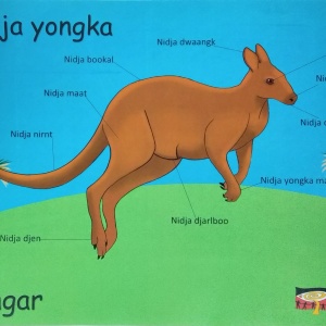 Nidja Yongka (This is a Kangaroo) – A3 poster